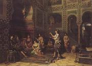 Jean-Baptiste Huysmans Les Chlaoucha au harem (Algerie) (mk32) painting